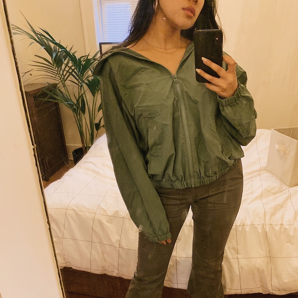 UNIQLO Green Windbreaker